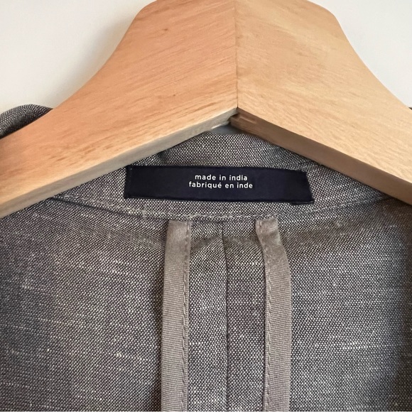 1901 Extra Trim Fit Chambray Sport Coat in Grey - Picture 3 of 10